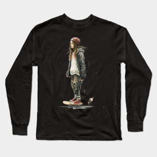 skater girl Long Sleeve T-Shirt